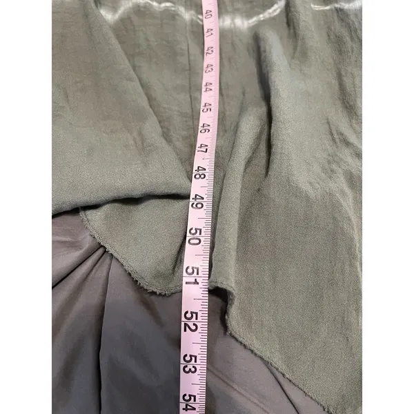 Vasna 100% Linen Halter Maxi Dress XL Oversized Lagenlook ‎ Italy Green Tie Dye - Image 7