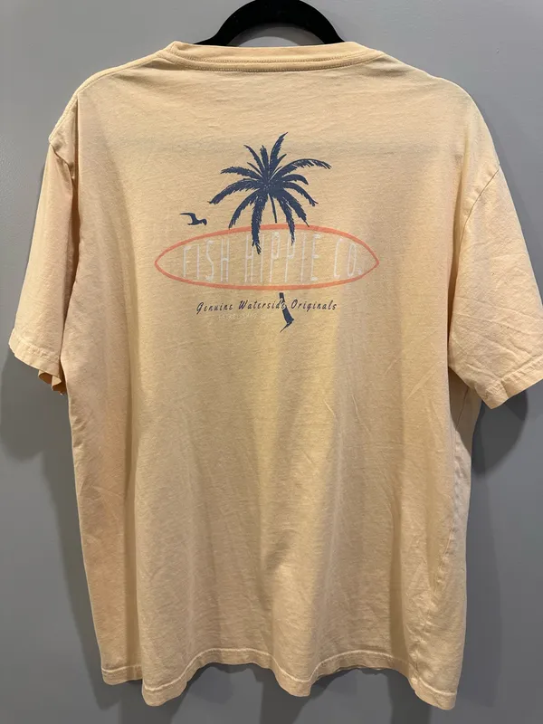 Comfort Colors Fish Hippie Short Sleeve Logo Tee - Image 2