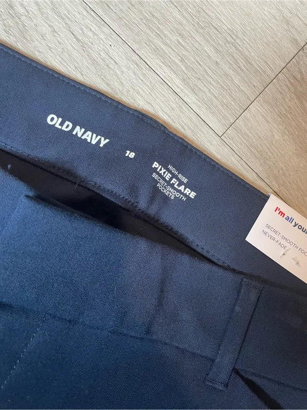 Women's Black Flare Trousers - Image 2