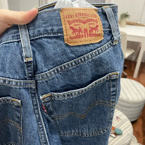 Levis High Waisted Straight Jeans - Image 3