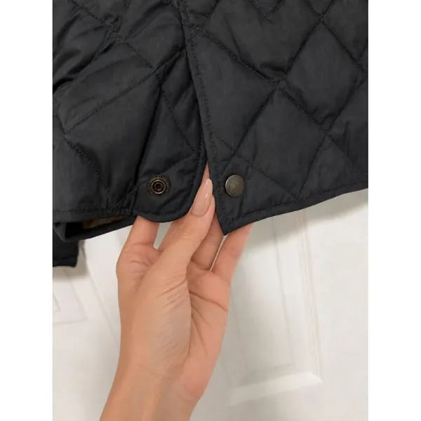 Eddie Bauer EB550 Goose Down Quilted Jacket Black Puffer Coat Women's Medium - Image 4