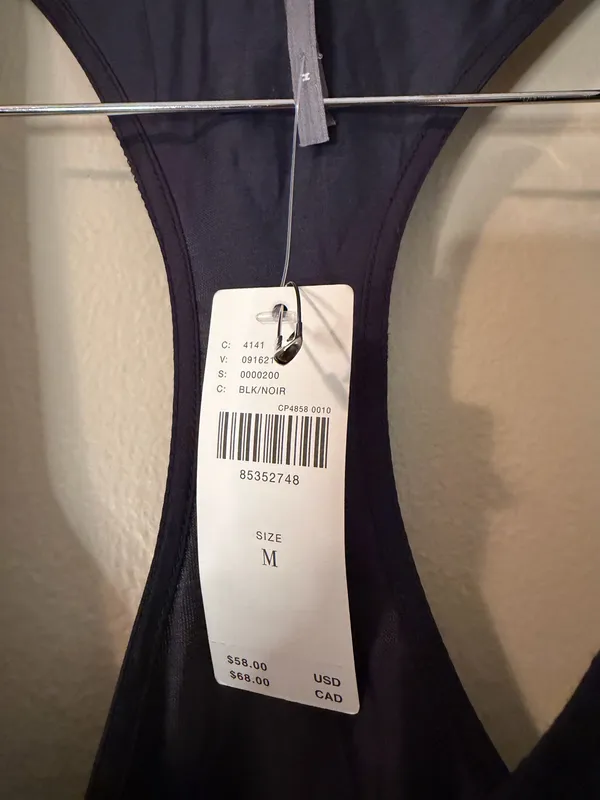 Anthropologie Racer Back Tank Too Black Size Medium - Image 2