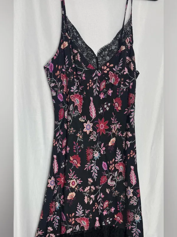 Y2K Lace Floral Maxi Dress Dark Romance Small WhimsyGoth Fairy Grunge NWOT - Image 8
