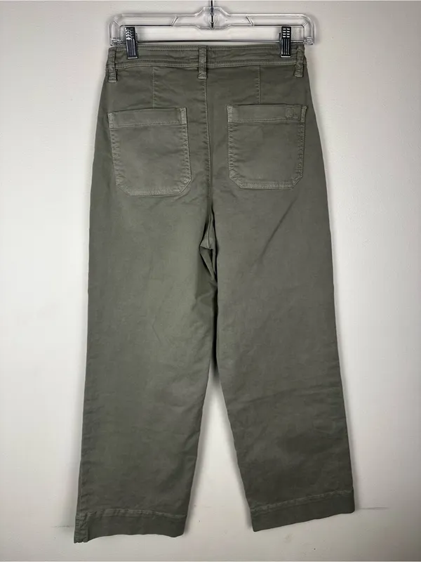 Marine‎ Layer olive Green Bridget Crop Pant Women’s Sz 4 - Image 8