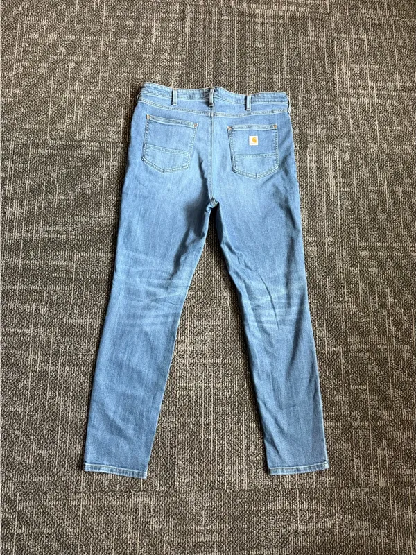 Carhartt Womens Rugged Flex Slim Fit Tapered Leg Jeans Size 18 Tall - Image 4