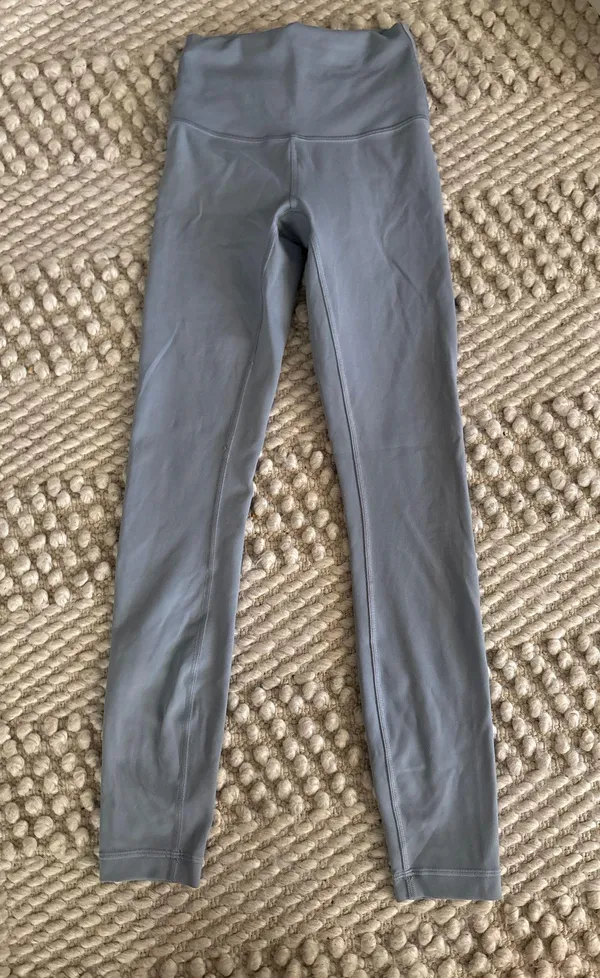 Lululemon size 0 light blue leggings (school is strict on wearing leggings so I didn’t wear them that much) - Image 2