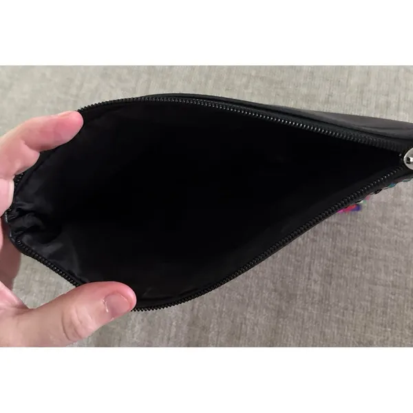 Victoria's Secret colorful‎ sequin sparkle wristlet clutch purse cosmetic bag - Image 6