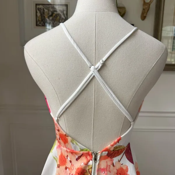 Windsor Large Print Floral Fit and Flare Mini Dress L - Image 5