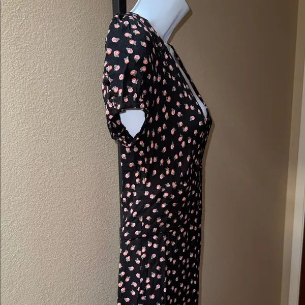 Free People Mia Empire-Waist Short Sleeve Jumpsuit Itsy Floral Black Women’s 4 - Image 5