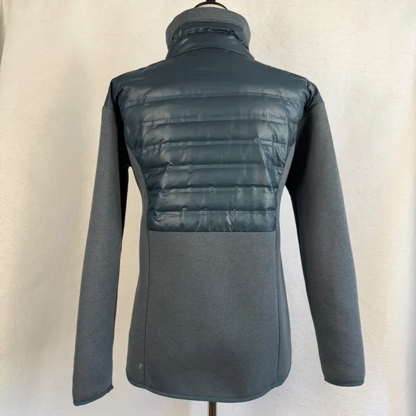 Columbia Women's Puffer Fleece Jacket‎ Full Zip Dark Gray Size Small Winter - Image 4