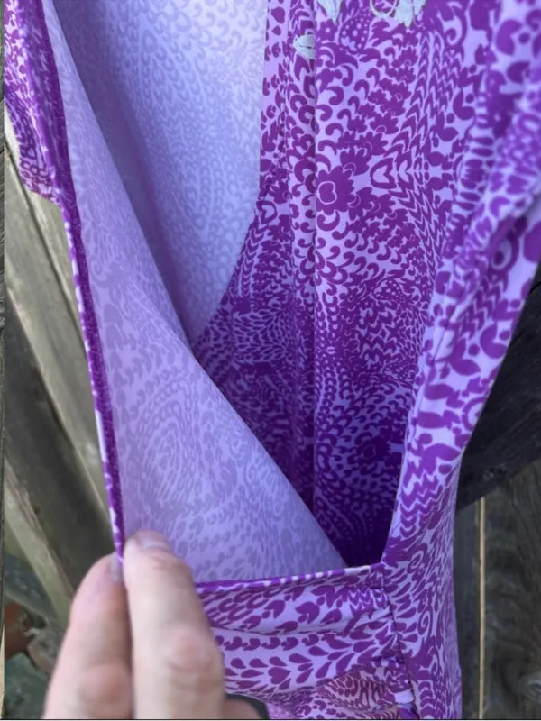NWOT Athleta Nectar Faux Wrap Dress Purple Size Large - Image 8