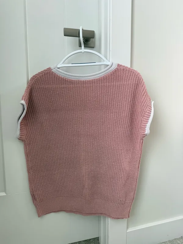 SheIn Pink Knit Sweater - Image 2