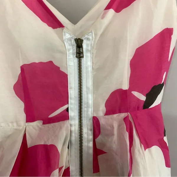 Alice + Olivia Poppy silk floral a-line dress - Image 4