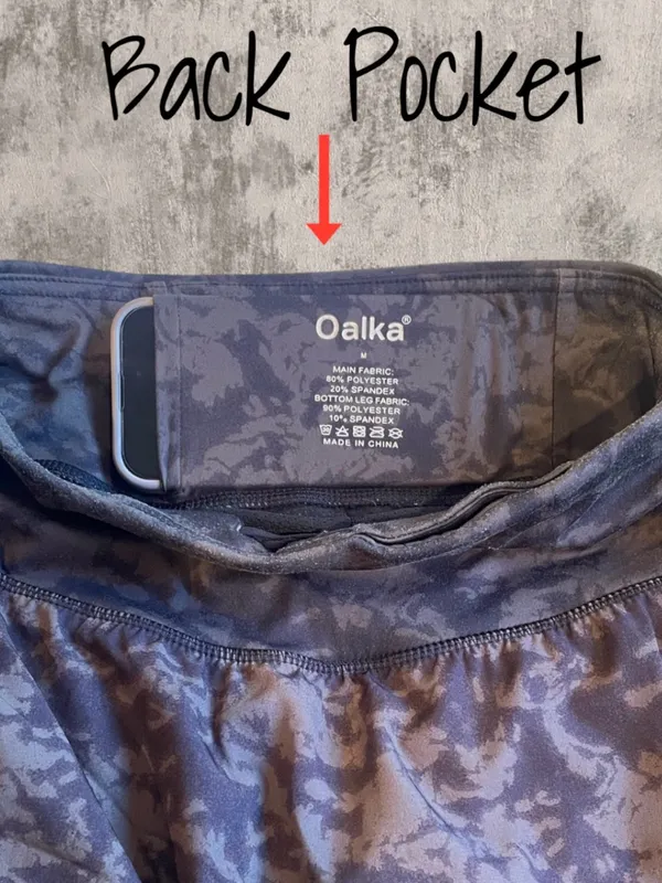 Oalka Camo Athletic Skort Medium Built-in Shorts Pockets Tennis Golf - Image 6
