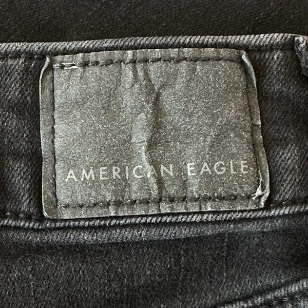 American Eagle Outfitters Womens Jeans Size 6 Long‎ Black High Rise Jeggings - Image 8