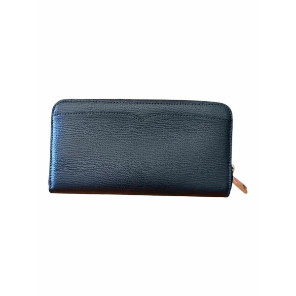 Kate Spade Leila Large Continental Wallet Black Pebbled Leather Zip Around - Image 3