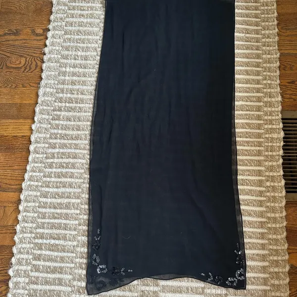 Ann Taylor Black sequin wrap from - Image 2