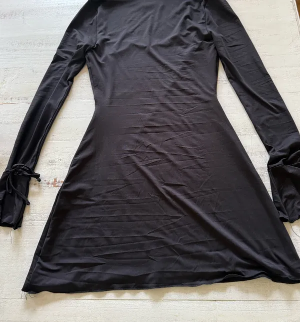 Dalzine Princess Polly Long Sleeve Mini Dress Black Size US 4 - Image 3