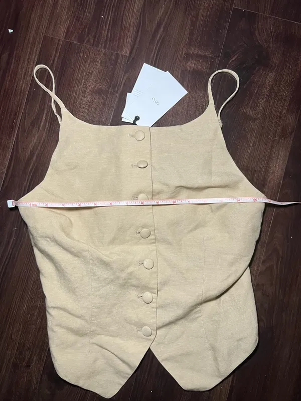 NWT Onia Air Linen High Neck Top Size 10 - Image 4