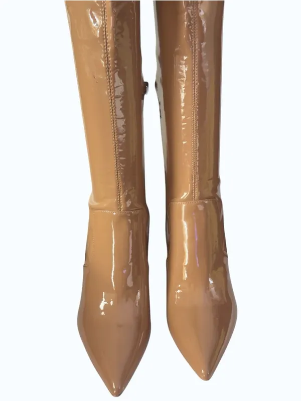 Kenneth Cole Tan Romi OTK Thigh High Over The Knee Stiletto Heel Boot Size 8 - Image 14