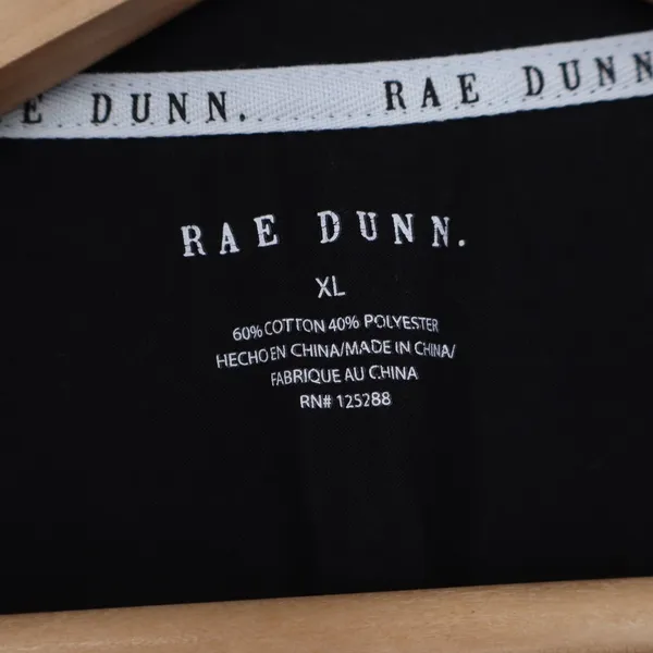 Rae Dunn Boo Halloween Long Sleeve Graphic Tee Shirt Black XL - Image 3