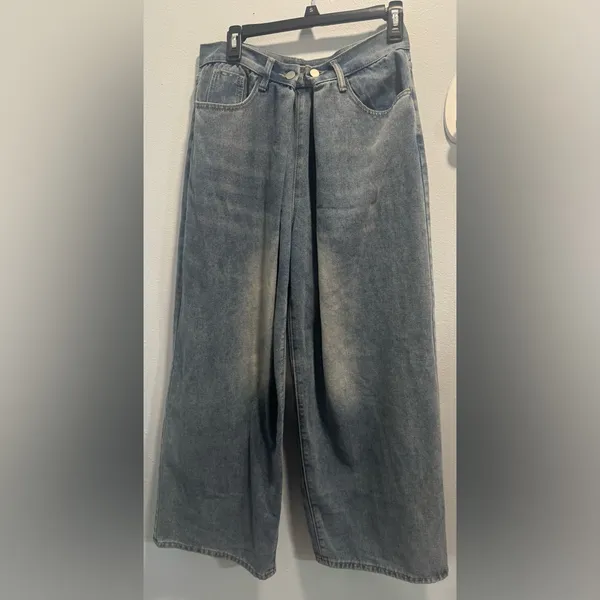 Micas Wide-Leg Denim Jeans - Image 2