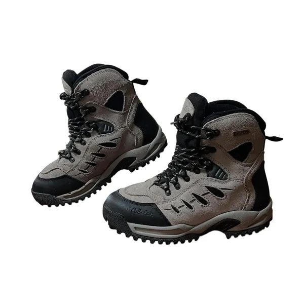 Cabela's Hiking Boots Women's 7.5 Gray Suede Thinsulate Dry Plus Trail Outdoors - Image 2