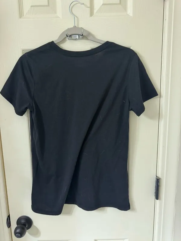 Let The Shenanigans Begin Black Short Sleeve Graphic Tee Size M - Image 2