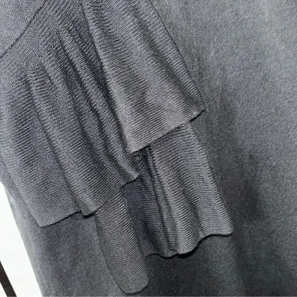 Chelsea28 Gray Crop Open Front Wool Blend Jacket (Size Large) - Image 6