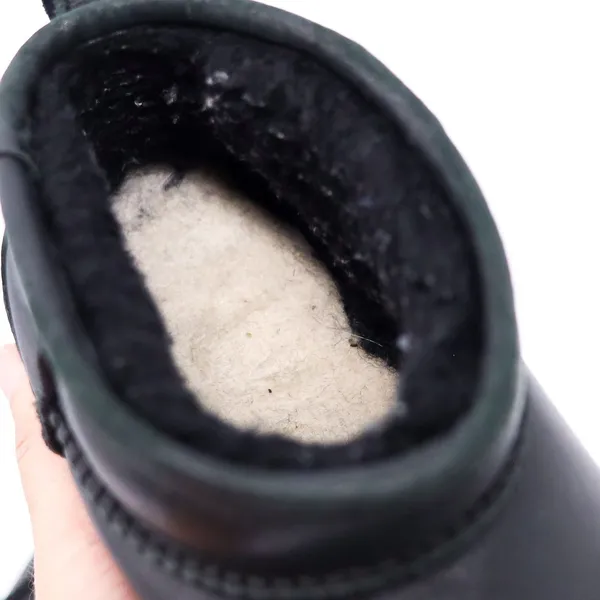 UGG Classic Ultra Mini Leather Boot Womens Size 6‎ Black 1117534 Ankle Booties - Image 11