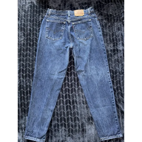 VTG Levis 551 Women's Relaxed Fit Tapered Leg 90s Made USA Jeans Sz 14‎ MED - Image 4