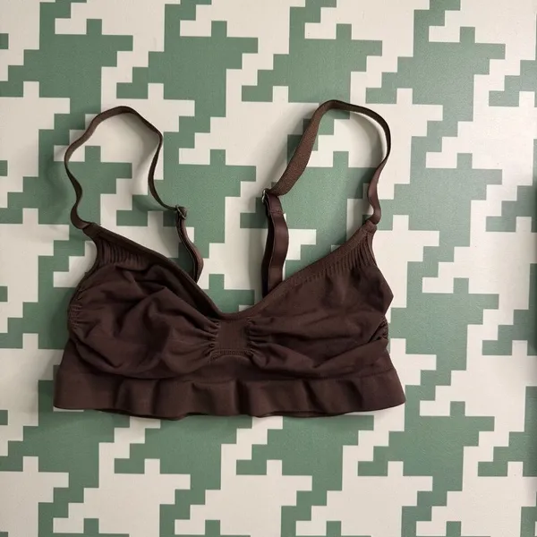 SKIMS Bra Seamless Sculpting Cocoa Brown Size Small Bralette Shapewear Intimates - Image 3