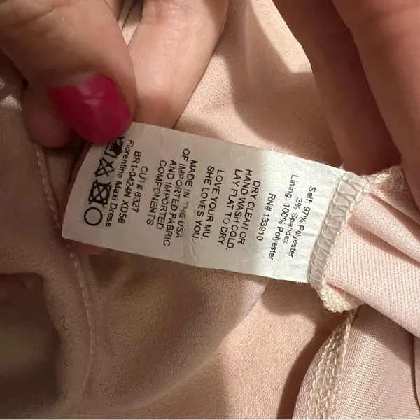 Show Me Your Mumu SMYM Florentine Maxi Dress in Dusty Blush Stretch NEW LARGE - Image 5