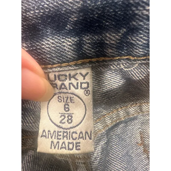 Lucky Brand Dungarees Womens 6/28 Blue Jeans Bootcut American Made Vintage Wash - Image 8