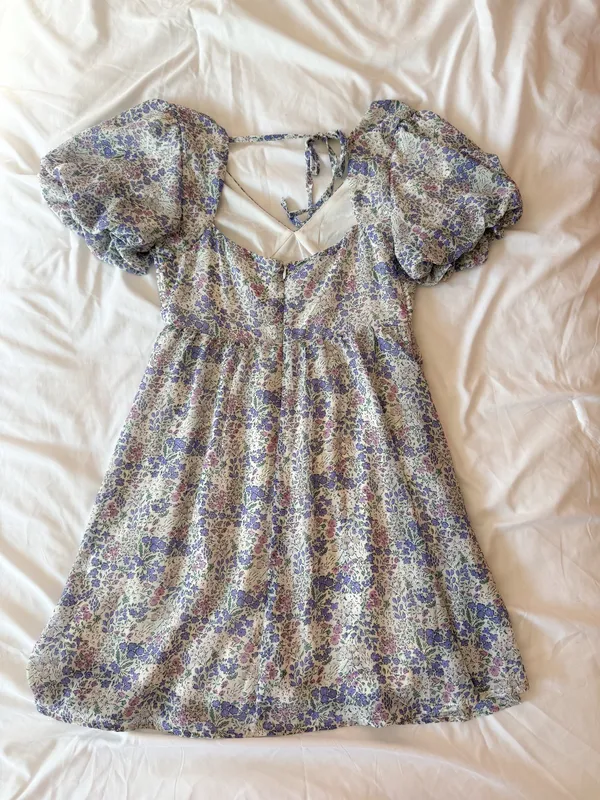 Altar’d State Purple And Pink Tatum Floral Dress Size Small - Image 2
