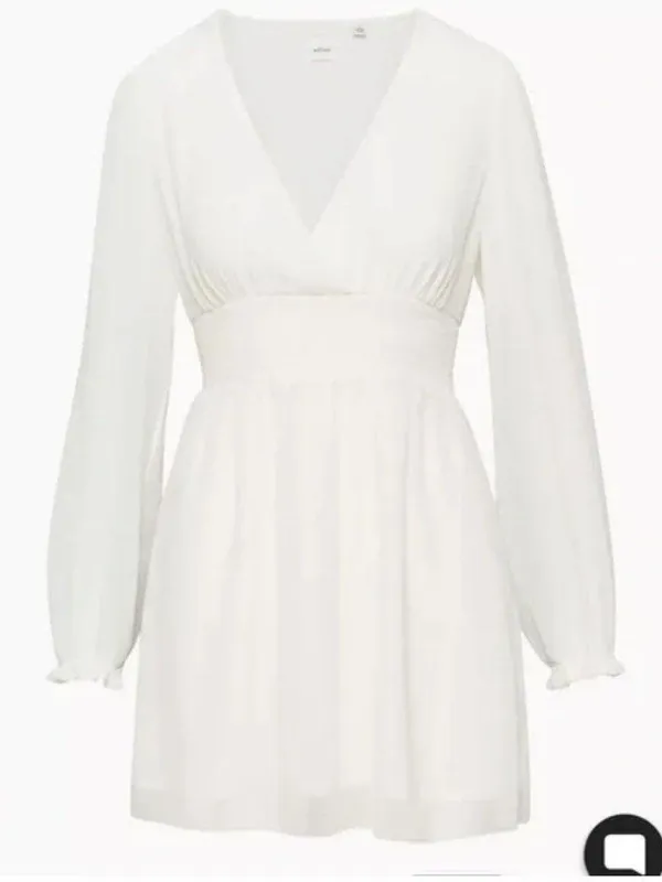 Aritzia Wistful White Dress - Image 3
