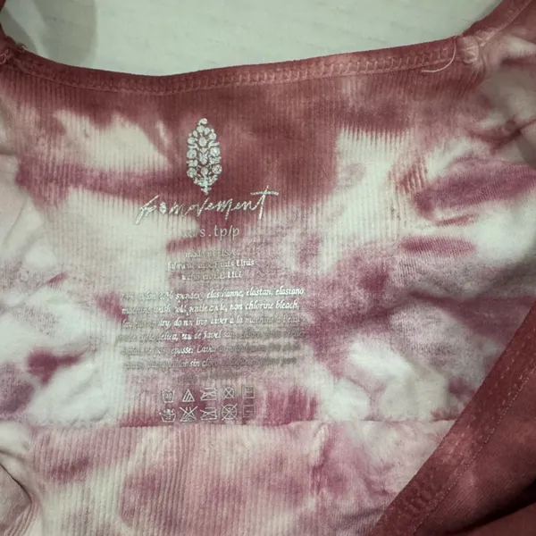 NWT Free People‎ FP Movement Good Karma Square Neck Bra/Tank Cherry Mocha XS/S - Image 6