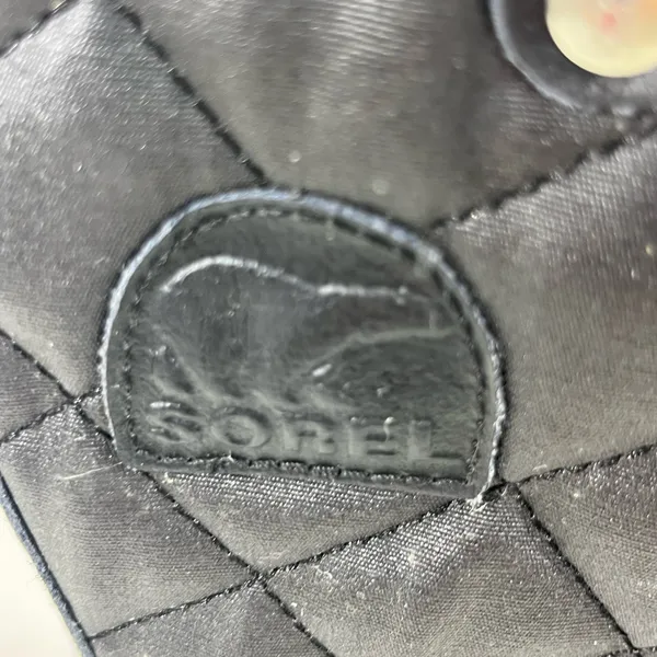 Sorel Tofino Quilted Snow Boots Women 8 Black W/Fur Waterproof Skiing Aspen Vibe - Image 5
