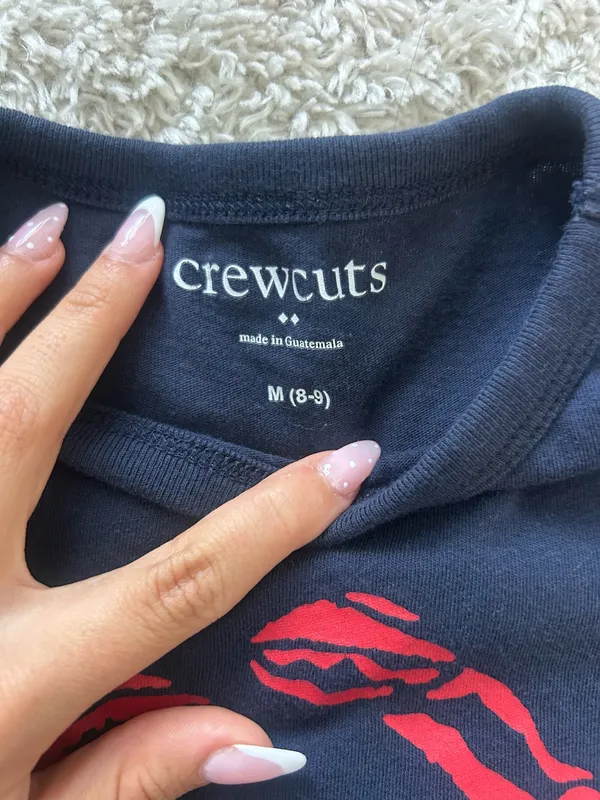 Navy and red crab tee - Image 2