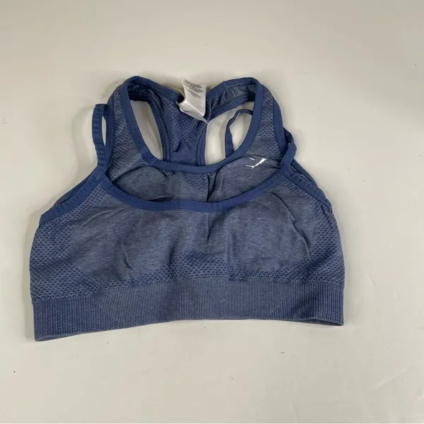 Gymshark Double Blue Lined Sports Bra Size‎ Small - Image 2