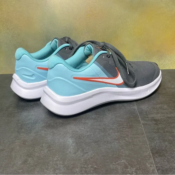 Nike Star Runner 3 Women's Gray/Aqua Sneakers Size 5.5 - Image 9