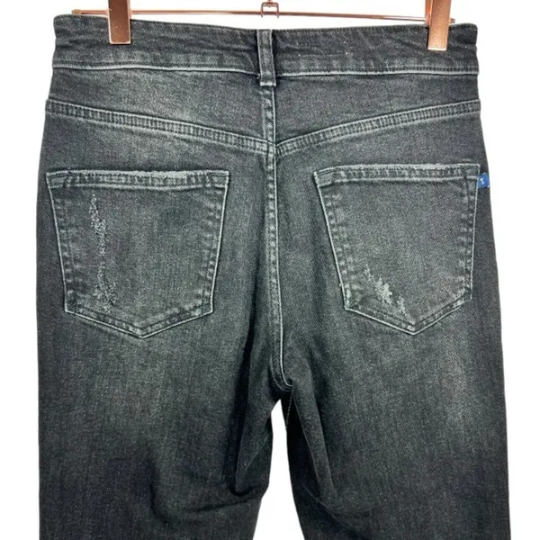 Anthropologie Pilcro Vintage Straight Distressed‎ Jeans Black Size 27 - Image 8