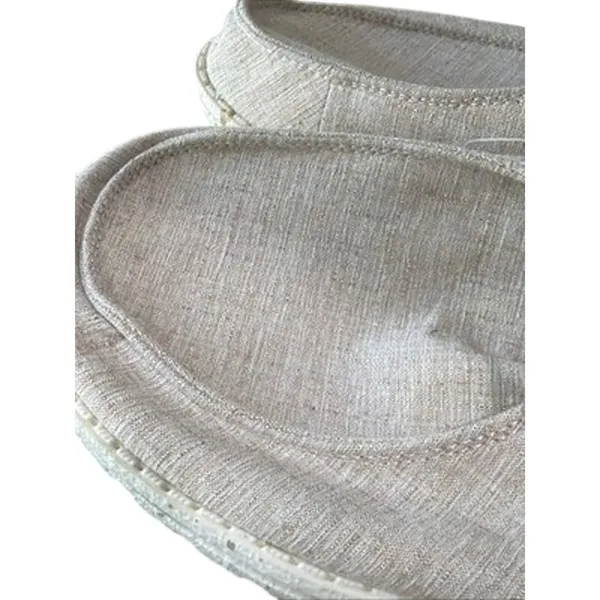 Hey Dude Wendy Chambray Slip On Shoes Sneakers White Nut NWT Womens Size 12 - Image 8