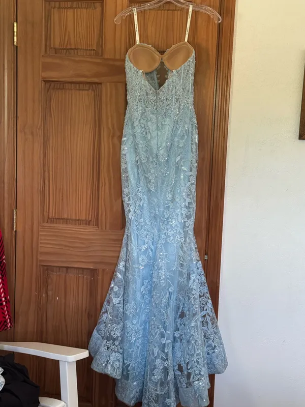 Prom Dress Sherri Hill Blue Light - Image 2