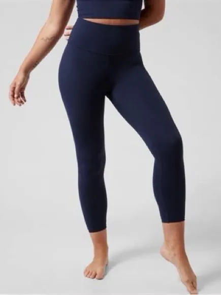 Athleta NWT Ultra High Rise Elation Tight Navy XS - Image 5