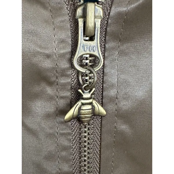 B By‎ Burton Nylon Jacket Womens Size M Lined Full Zip Heavy Comfort Brown #X4-5 - Image 3