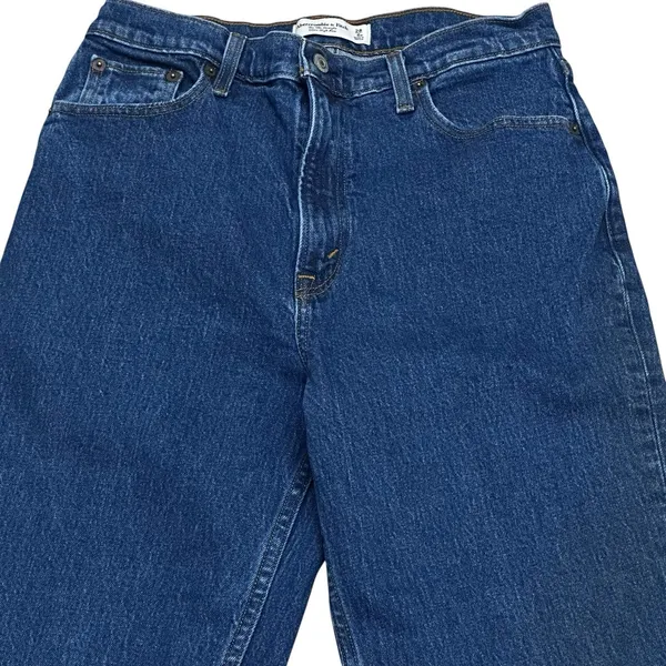 Abercrombie & Fitch Women 90s Straight Denim‎ Jeans Ultra High Rise Size 28 - Image 2