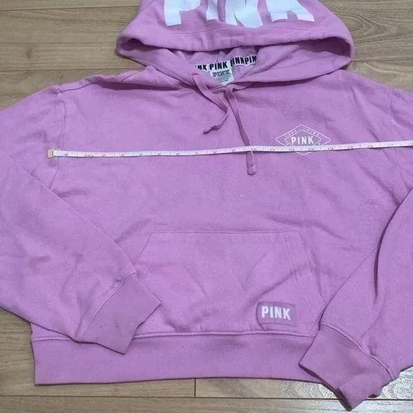 Victoria's Secret Pink Cropped Hoodie‎ size XS - Image 5