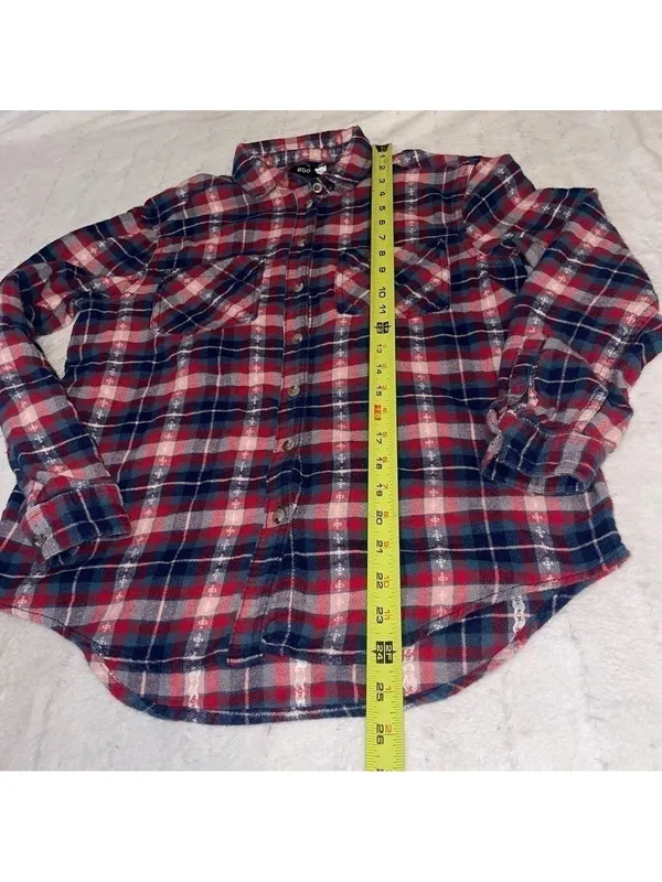 Vintage BDG urban outfitters Plaid Long Sleeve Button Down Shirt - Image 7
