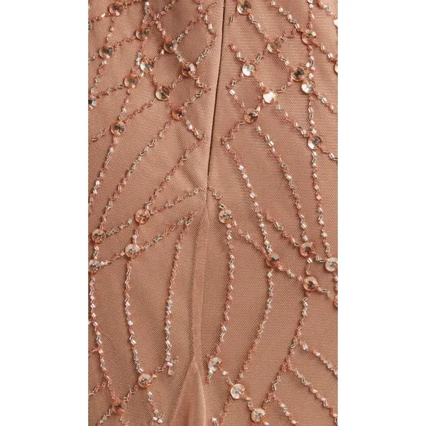 Pissarro Nights‎ Beaded Gown with Long Sleeve No Jacket Size 2 Cocktail Formal - Image 7